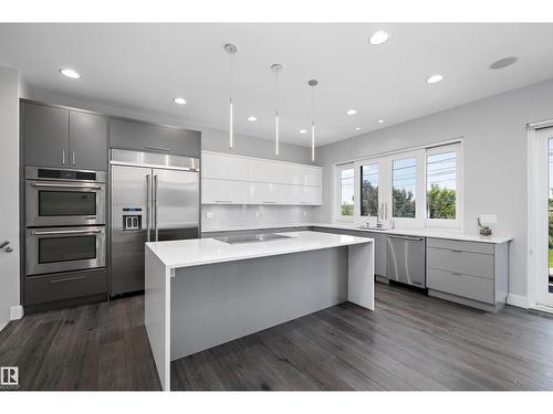 9509 99B St Nw, Edmonton, AB - Indoor Photo Showing Kitchen With Upgraded Kitchen