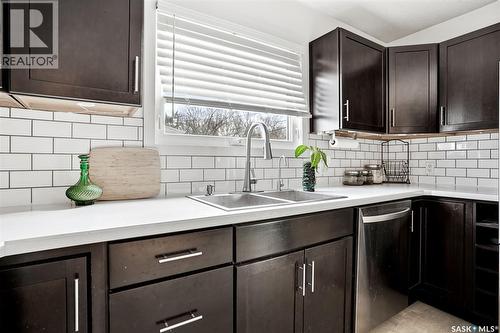 12 Fox Glove Crescent, Regina, SK - Indoor Photo Showing Kitchen With Double Sink