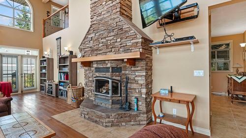 7666 Lichen Road, Anglemont, BC - Indoor Photo Showing Living Room With Fireplace