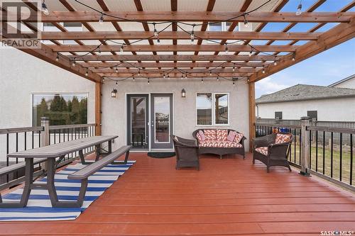 402 Crystal Bay, Warman, SK -  With Deck Patio Veranda With Exterior