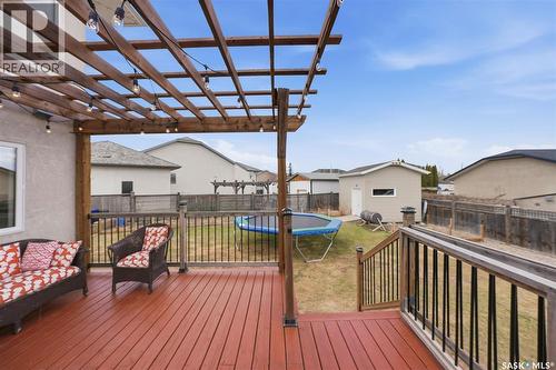 402 Crystal Bay, Warman, SK - Outdoor With Deck Patio Veranda With Exterior