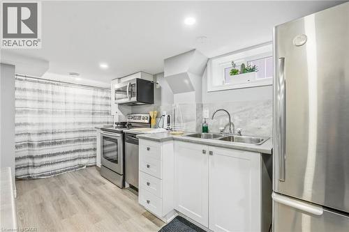 624 Upper Ottawa Street, Hamilton, ON - Indoor Photo Showing Kitchen With Double Sink