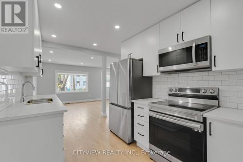 76 Stapleton Avenue, Hamilton, ON - Indoor Photo Showing Kitchen With Double Sink With Upgraded Kitchen