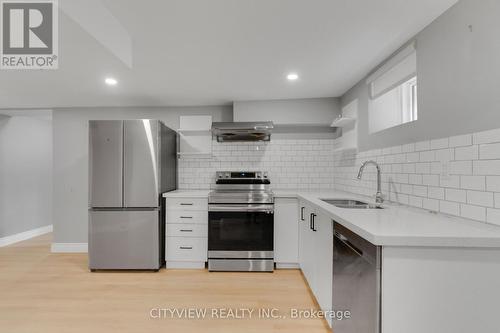 76 Stapleton Avenue, Hamilton, ON - Indoor Photo Showing Kitchen With Double Sink