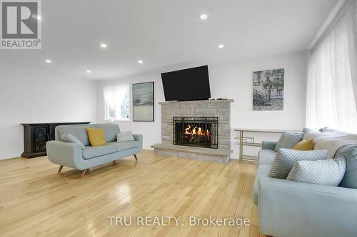 7038 Shields Drive, Ottawa, ON - Indoor Photo Showing Living Room With Fireplace