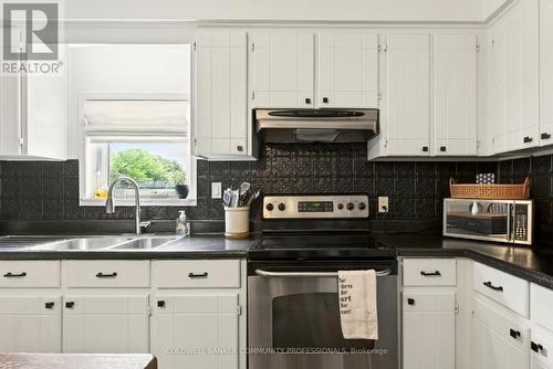181 Simcoe Street E, Hamilton, ON - Indoor Photo Showing Kitchen With Double Sink