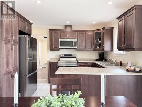 17 Second Avenue, Pasadena, NL - Indoor Photo Showing Kitchen With Double Sink