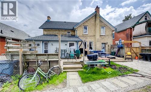 Multi-level exterior deck with a partial privacy fence - 46 Shanley Street, Kitchener, ON - Outdoor With Deck Patio Veranda