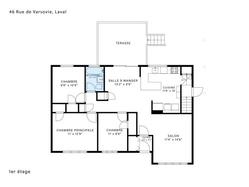 Plan (croquis) - 46 Rue De Varsovie, Laval (Vimont), QC - Other