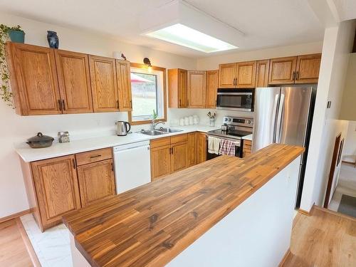 227 Transmitter Road, Kenora, ON - Indoor Photo Showing Kitchen With Double Sink