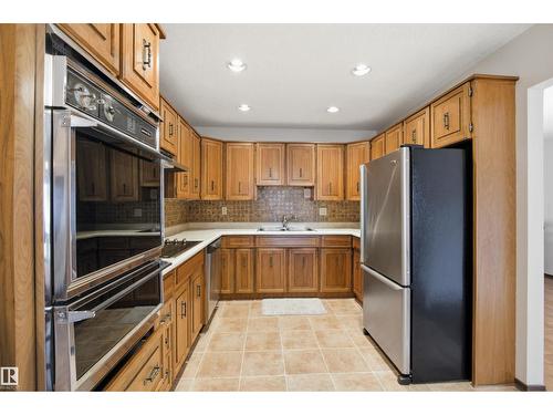 13222 116 St Nw, Edmonton, AB - Indoor Photo Showing Kitchen With Double Sink