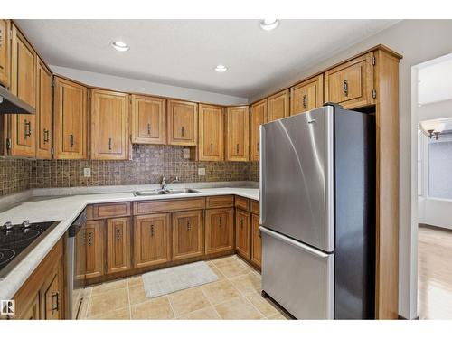 13222 116 St Nw, Edmonton, AB - Indoor Photo Showing Kitchen With Double Sink