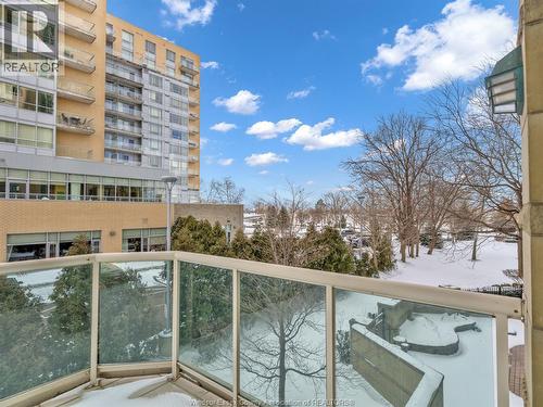 4955 Riverside Drive Unit# 202, Windsor, ON - Outdoor With Balcony