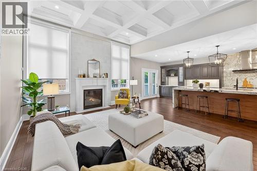 775 King Road, Burlington, ON - Indoor Photo Showing Living Room With Fireplace