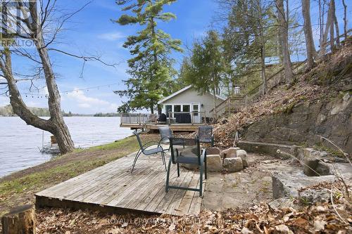 69 O2 Otter Lake Road, Rideau Lakes, ON - Outdoor With Body Of Water With Deck Patio Veranda