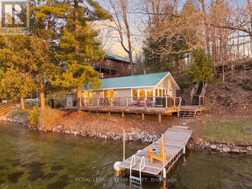 69 O2 Otter Lake Road, Rideau Lakes, ON - Outdoor With Body Of Water With Deck Patio Veranda