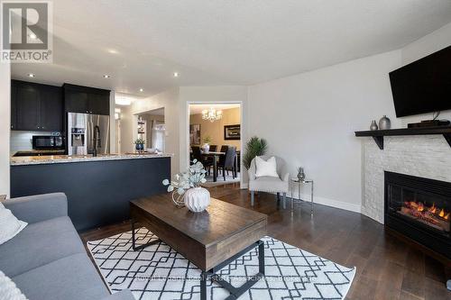 7321 Sandhurst Drive, Mississauga, ON - Indoor Photo Showing Living Room With Fireplace