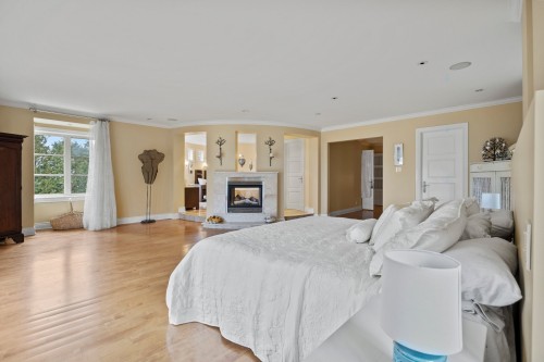 Chambre à coucher principale - 20110 Ch. Lakeshore, Baie-D'Urfé, QC - Indoor With Fireplace