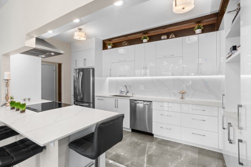 Cuisine - 109-4520 Prom. Paton, Laval (Chomedey), QC - Indoor Photo Showing Kitchen With Upgraded Kitchen