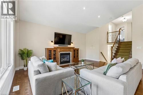 91 Gouda Place, Cambridge, ON - Indoor Photo Showing Living Room With Fireplace