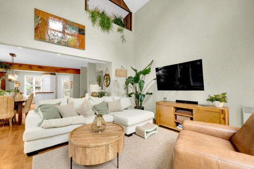 Salon - 516 Ch. Des Cimes, Saint-Sauveur, QC - Indoor Photo Showing Living Room