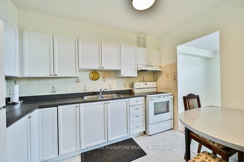 1015-2550 Pharmacy Avenue, Toronto, ON - Indoor Photo Showing Kitchen With Double Sink
