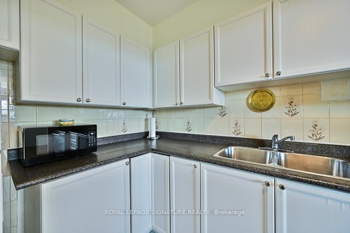 1015-2550 Pharmacy Avenue, Toronto, ON - Indoor Photo Showing Kitchen With Double Sink
