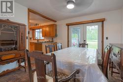 Dining Room with Patio Doors to Back Deck - 