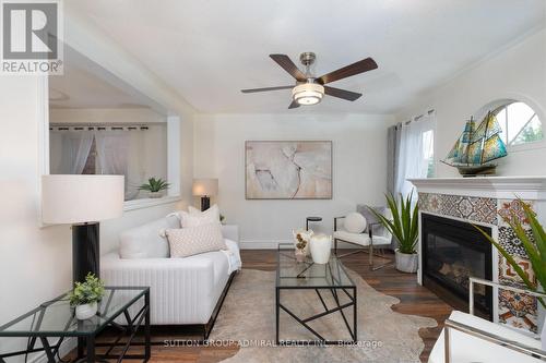 43 Crestridge Drive, Caledon, ON - Indoor Photo Showing Living Room With Fireplace