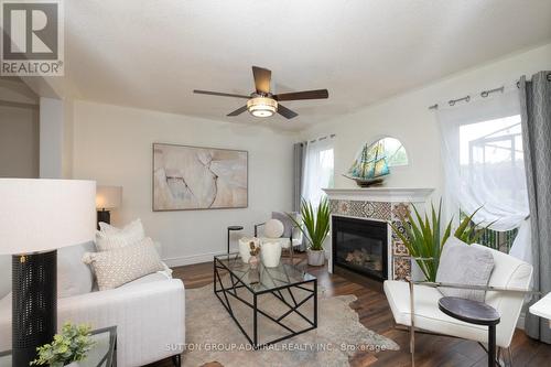 43 Crestridge Drive, Caledon, ON - Indoor Photo Showing Living Room With Fireplace