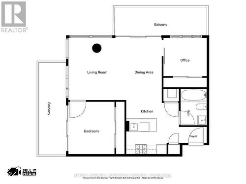 Floor plan - 1203 - 203 Catherine Street, Ottawa, ON 