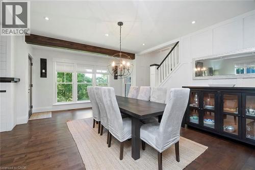 Dining room with space for sideboard - 58 Central Drive, Hamilton, ON 