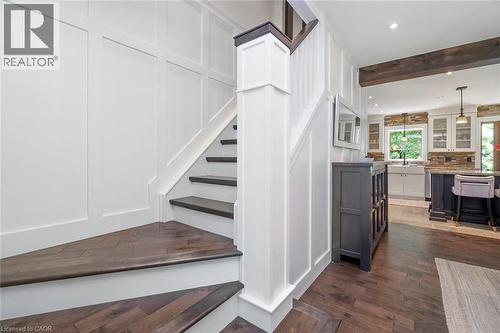 Staircase to upper level - 58 Central Drive, Hamilton, ON 