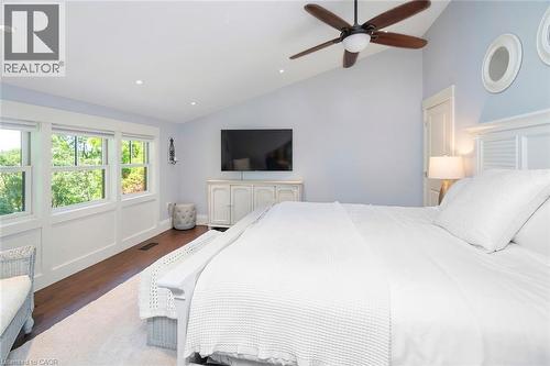 Primary bedroom with views toward valley - 58 Central Drive, Hamilton, ON 