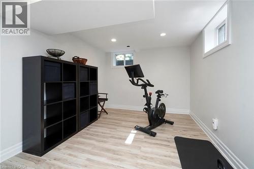 Exercise Space in Basement - 58 Central Drive, Hamilton, ON 