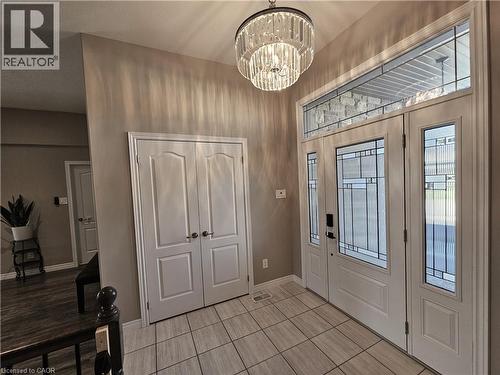Foyer with overhead transom - 98 Allandale Crescent, Simcoe, ON - Indoor Photo Showing Other Room