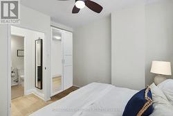 Closet contains water heater and storage. - 
