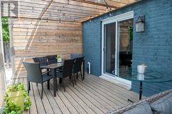 Composite deck and patio doors to family room - 