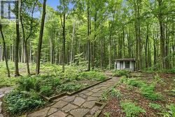Backyard w/ flagstone paths - 