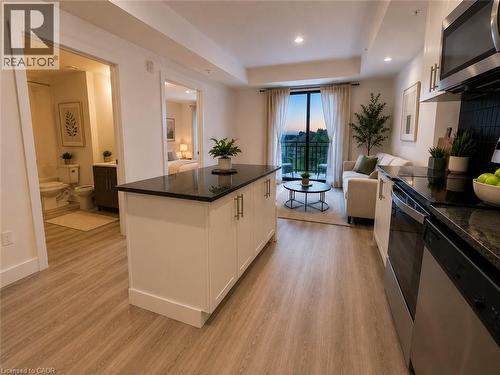 Virtually Staged - 107 Roger Street Unit# 607, Waterloo, ON 