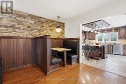 Charming built in booth - 