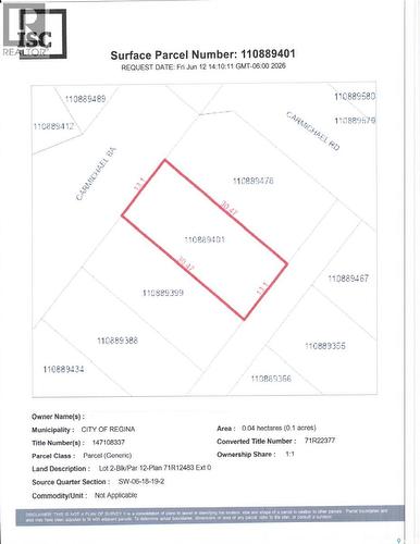9 Carmichael Bay, Regina, SK 