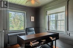 A moody & sophisticated main-floor office - 