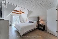 Upstairs, the primary bedroom retreat - 