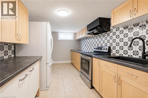 Lower Level Kitchen - 35 Schweitzer Street, Kitchener, ON - Indoor Photo Showing Kitchen