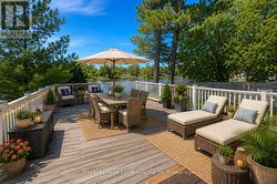 Virtually Staged Deck overlooking River - 