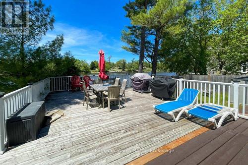 Back Deck Currently - 32 River Road E, Wasaga Beach, ON 