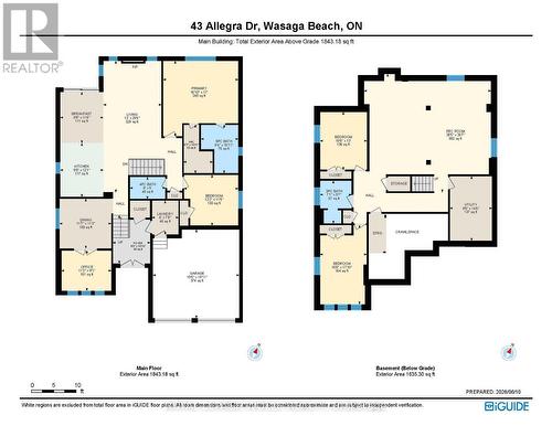 Floor Plans - 43 Allegra Drive, Wasaga Beach, ON 