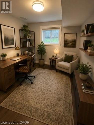Virtually Staged Lower Unit. Dedicated office space or 3rd bedroom - 39 Forestgate Drive, Hamilton, ON 