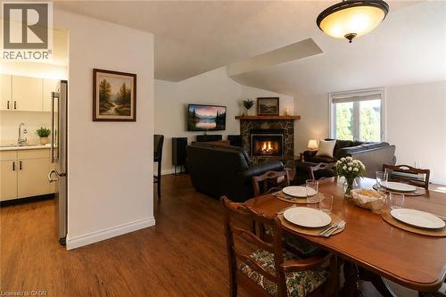 virtual stage - 9 Trafalgar Road, Collingwood, ON - Indoor With Fireplace